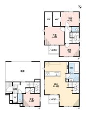 3階建＾＾4LDK。2階リビング。LDK17.2帖。ウォークインクローゼット2箇所、シューズインクローク完備＾＾