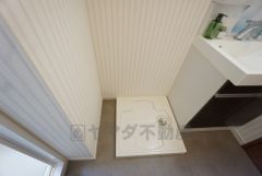 ランドリースペース。上部には棚付き＾＾