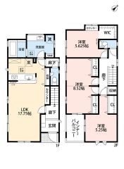 南東向き＾＾3LDK。パントリー＆WIC完備＾＾全居室収納有で収納充実の間取り。