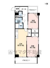 2024年12月内装リフォーム完了済み＾＾ 角部屋＾＾お掃除らくらくのオールフローリング＾＾各居室にクローゼット、リビングにも収納あり＾＾