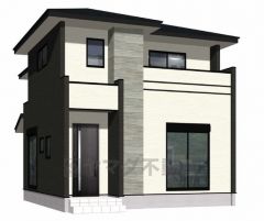 完成予想図、正面。現況と異なる場合は現況優先となります。 