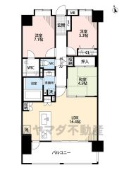 オール電化＾＾2024年11月中旬内装リフォーム完了済＾＾和室含む3LDK・LDK16.4帖・WIC付き・南向きバルコニー＾＾