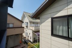 2階バルコニーからの眺望です。日当たり良好。