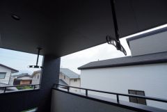 2階バルコニーからの眺望です。南向きで、日当たりも良好。お洗濯物が良く乾きます。