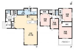 南向き＾＾4LDK＾＾LDK広々24.1帖＾＾お掃除しやすいオールフローリング＾＾