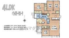 4LDKとファミリークローク。LDK18.5帖。食器洗浄乾燥機付きシステムキッチンやランドリールームなど設備充実＾＾