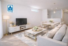 家族が集まる開放的なリビング。思い思いの時間を過ごしたり食事をしたり、素敵な団らんの場になりますね。画像はCGによるイメージ図です。