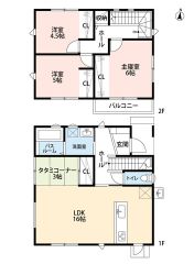3LDK＆タタミコーナー。