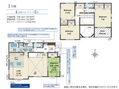 リビングは18帖の開放感あふれる空間です。2階は洋室が3部屋あるので、お子様が大きくなっても安心ですね＾＾
