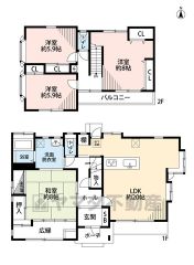 約8帖の和室含む4LDK。角地、南向きで陽当たり良好＾＾約20帖の広々としたLDKは3面採光＾＾全居室収納付き。南面バルコニー＾＾駐車2台分＾＾