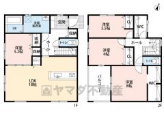 4LDKとファミリークローク。南向き＾＾LDK広々18帖。食器洗浄乾燥機付きシステムキッチンなど設備充実＾＾