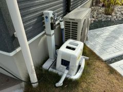 あると便利な外水栓。ガーデニングに、洗車に、泥遊びやペットの散歩の後に。