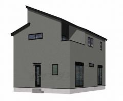 完成予想図、背面。現況と異なる場合は現況優先となります。 