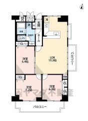 LDKは広々19.3帖＾＾ほか全居室ゆったり6帖以上＾＾2面バルコニー＾＾