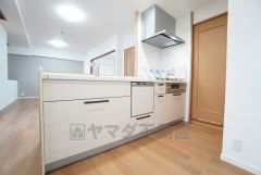 対面式キッチンなのでリビングにいるご家族とコミュニケーションを取りながら洗い物や、お料理が楽しめそうですね＾＾