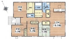 4LDK。各居室収納スペース完備＾＾お荷物が多いご家庭の方も安心です＾＾