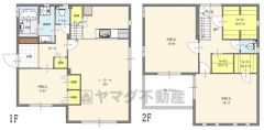 3LDKとS（ファミリークローク）。LDKは約22帖の広々空間。2階居室は10帖越2部屋＾＾2階に居室から独立したファミリークローク完備＾＾