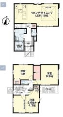 3LDK(4LDKも可)南向き＾＾LDKは広々約19帖。折上天井＆3面採光で明るく開放的な空間＾＾ 主寝室9.9帖。WIC付き。 2ドア1ルームあり＾＾お子様の成長に合わせて部屋を仕切れる仕様＾＾ 