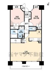 オールフローリング2LDK。南東向きで陽当たり良好。LDKは17.5帖のゆとりのある広さ＾＾大容量のリビング収納完備。 食器洗浄乾燥機付きシステムキッチンなど設備充実＾＾
