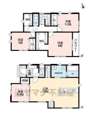 4LDK＾＾WIC、パントリー完備＾＾収納スペース大充実＾＾