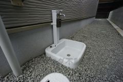 洗車の時などに便利な外水栓。