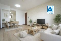 家族が集まる開放的なリビング。思い思いの時間を過ごしたり食事をしたり、素敵な団らんの場になりますね。家具はCGによるイメージ画像