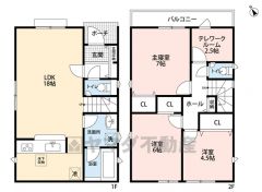 3LDKとテレワークルーム。全居室2面採光＆収納スペース付き。防犯カメラ標準装備＾＾