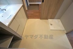 室内洗濯機置き場。