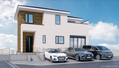 完成予想図。現況と異なる場合は現況優先となります。 スタイリッシュな外観に隠された、想像以上の大空間＾＾