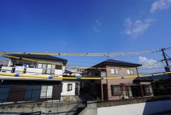 2階バルコニーからの眺望です。南向きで、日当たりも良好。お洗濯物が良く乾きます。