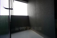 雨が降りこみにくそうなバルコニー。