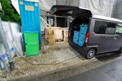 駐車スペースはゆとりある3台分を確保。マイカー用に、お客さま用に、余裕を持ってご利用いただけます＾＾ 