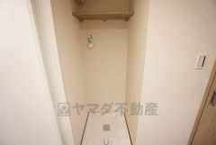 ランドリースペース。上部に収納棚付き＾＾