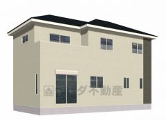 外観完成予想図、裏面。