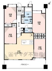 オールフローリング4LDK。南東向きで陽当たり良好＾＾全居室収納付き＾＾