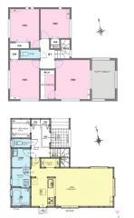 4ＬＤＫとウォークインクローゼットでゆとりのある暮らしが実現。リビングは16.7帖の開放感あふれる空間です。2階は洋室が4部屋あるので、お子様が大きくなっても安心ですね＾＾
