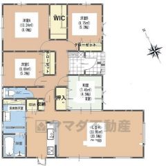 全居室収納あり、パントリー、WIC、洗面室収納有で収納充実＾＾