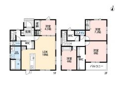2階は全居室6帖以上で広々空間＾＾主寝室のWICの広さは3.3帖分の大きさで収納充実＾＾