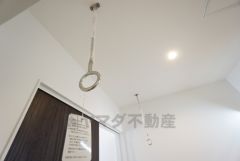 室内物干しがあるので、洗濯物を干すときに重宝しますね＾＾