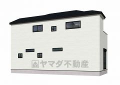 1号棟。完成予想図。裏。