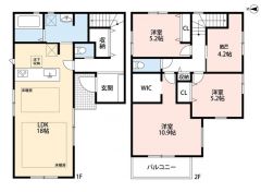 主寝室は広々10.9帖。家具を置いてもゆったり、素敵な空間に＾＾