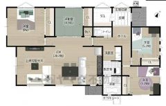 家族とのコミュニケーションが取りやすい間取り＾＾全居室収納スペース付き＾＾