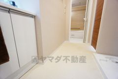 洗面脱衣室へはホールとキッチンのどちらからも出入りできます。