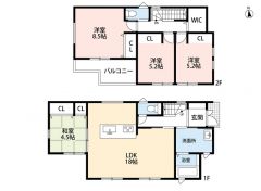 リビングとタタミコーナー合わせて22.5帖＾＾南向きバルコニー＾＾