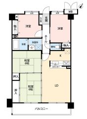 居心地も良い和室を2部屋確保、ワークスペースやキッズスペースに重宝します＾＾2部屋につながるバルコニーも魅力的です。