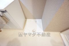 室内洗濯機置き場。