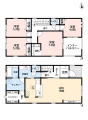 4LDK＾＾LDK18帖＾＾南向き＾＾オール電化＾＾