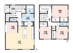 3LDK、ファミリークローク＾＾電子キーや食器洗浄乾燥機、電動シャッターなど充実の設備＾＾