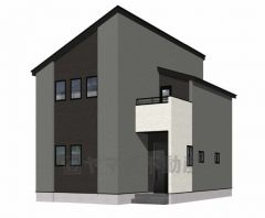 完成予想図、正面。現況と異なる場合は現況優先となります。 