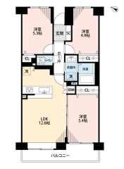 3LDK。お掃除しやすいオールフローリング＾＾南西向きで陽当たり良好＾＾ リビング収納＆全居室収納スペースを確保。オートロック完備で防犯面も安心です＾＾